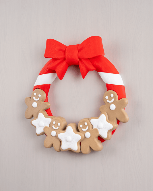 Doorlicious Gingerbread Wreath – Holiday Cookie Delight
