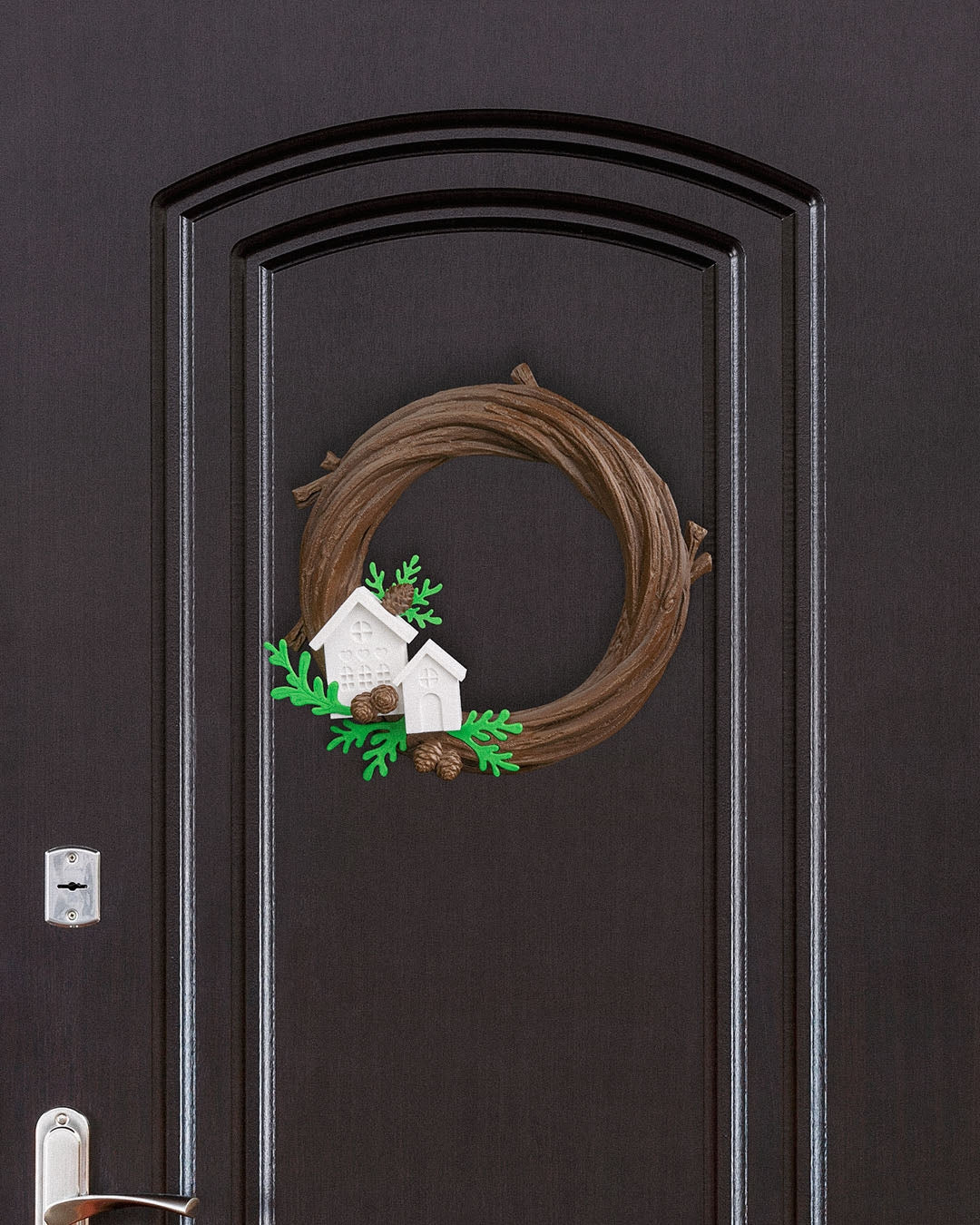 Rustic Winter Cabin Wreath