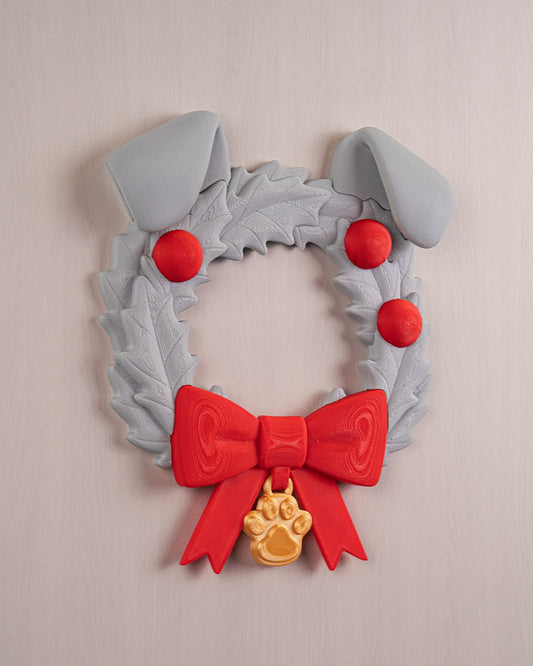 🐾 Dog Paw Holiday Wreath – Festive Pet-Lover’s Decor