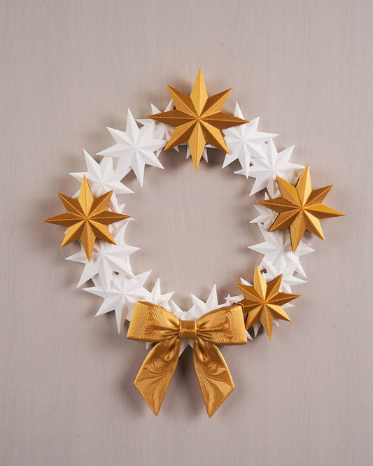 ✨ Twinkle Entry Wreath – Holiday Gold Edition