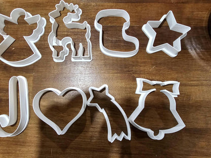 10-Piece Holiday Cookie Cutter Set Christmas Baking Fun for the Whole Family!