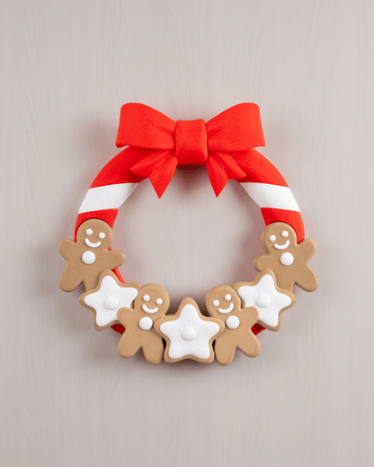 Doorlicious Gingerbread Wreath – Holiday Cookie Delight