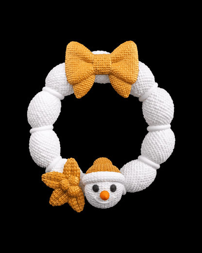 ❄️ Frosty's Greeting Wreath – Cozy Holiday Cheer in Every Loop!