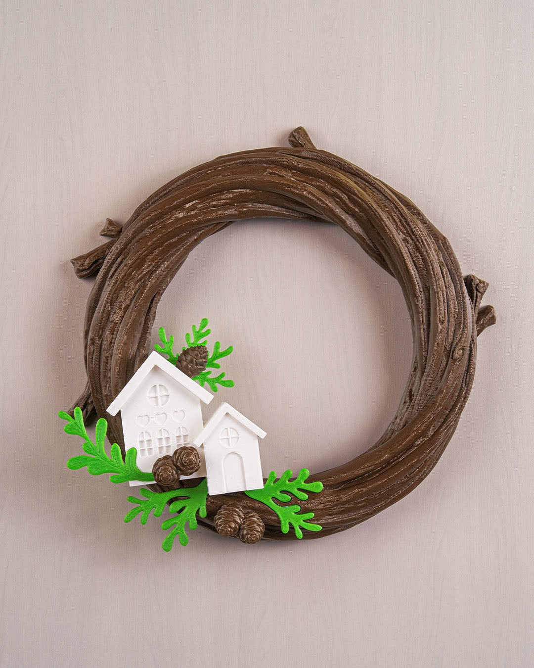 Rustic Winter Cabin Wreath
