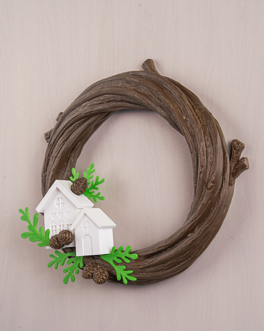 Rustic Winter Cabin Wreath
