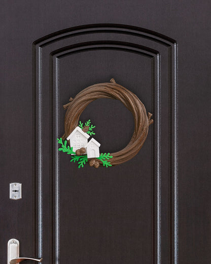 Rustic Winter Cabin Wreath