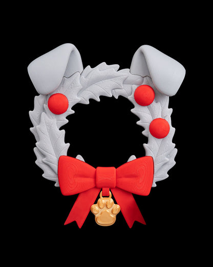 🐾 Dog Paw Holiday Wreath – Festive Pet-Lover’s Decor
