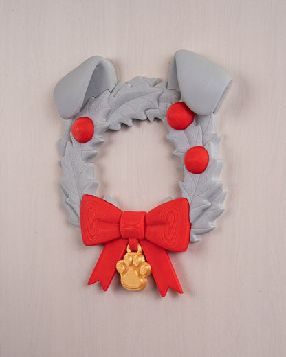 🐾 Dog Paw Holiday Wreath – Festive Pet-Lover’s Decor