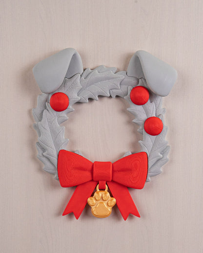 🐾 Dog Paw Holiday Wreath – Festive Pet-Lover’s Decor