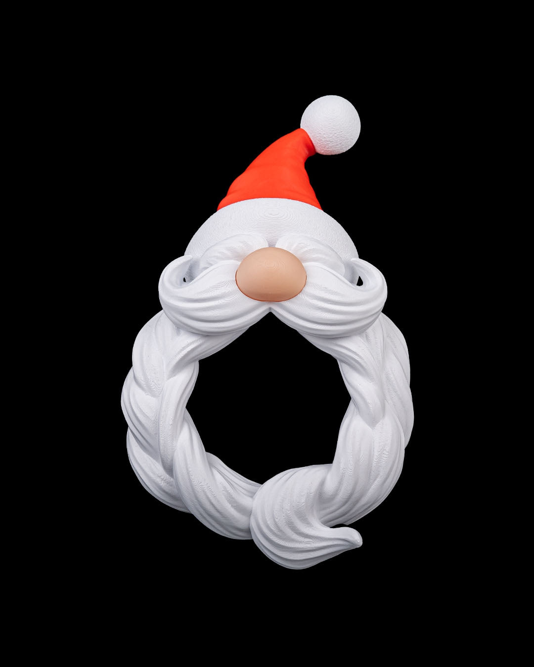 🎅 Santa’s Welcome Wreath – 3D Printed Holiday Door Décor 🎄
