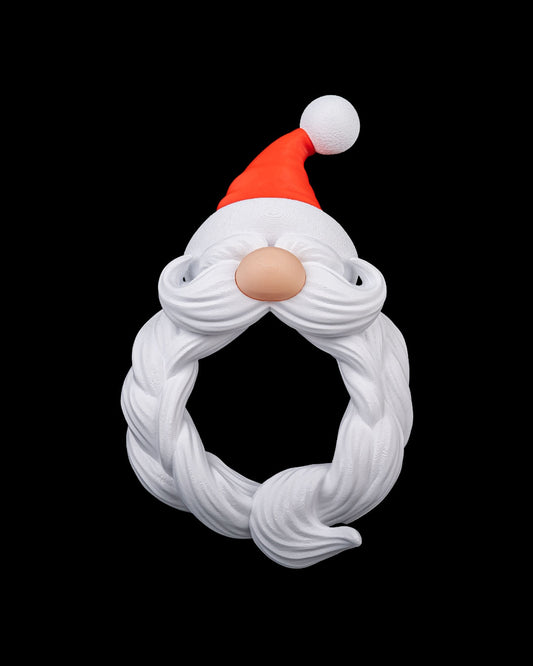 🎅 Santa’s Welcome Wreath – 3D Printed Holiday Door Décor 🎄