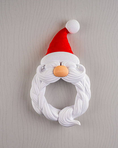 🎅 Santa’s Welcome Wreath – 3D Printed Holiday Door Décor 🎄