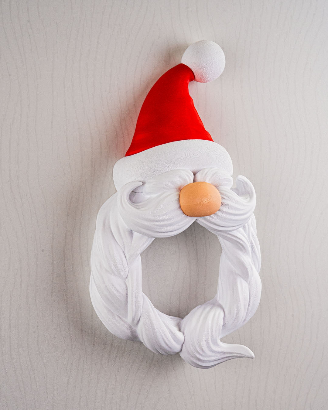 🎅 Santa’s Welcome Wreath – 3D Printed Holiday Door Décor 🎄
