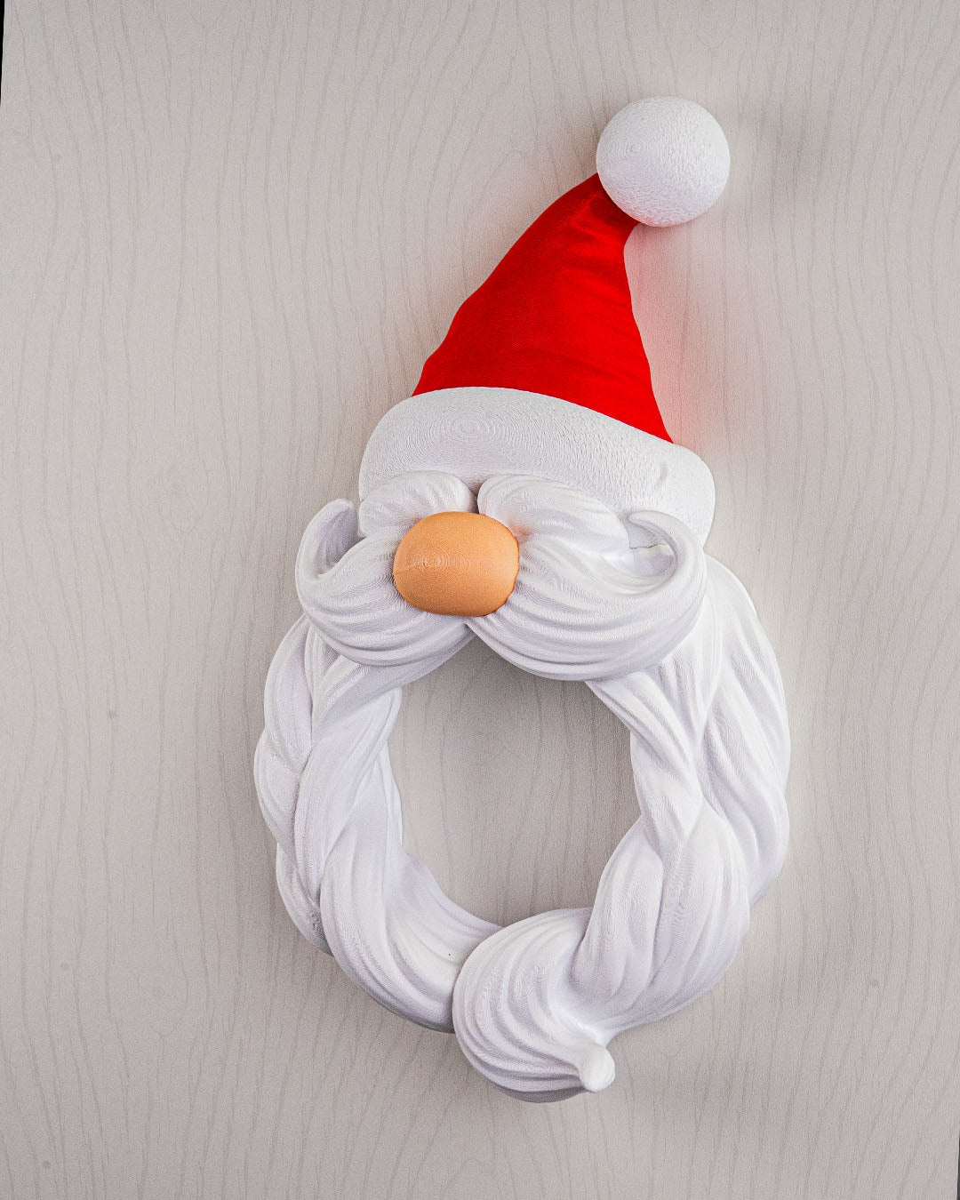 🎅 Santa’s Welcome Wreath – 3D Printed Holiday Door Décor 🎄