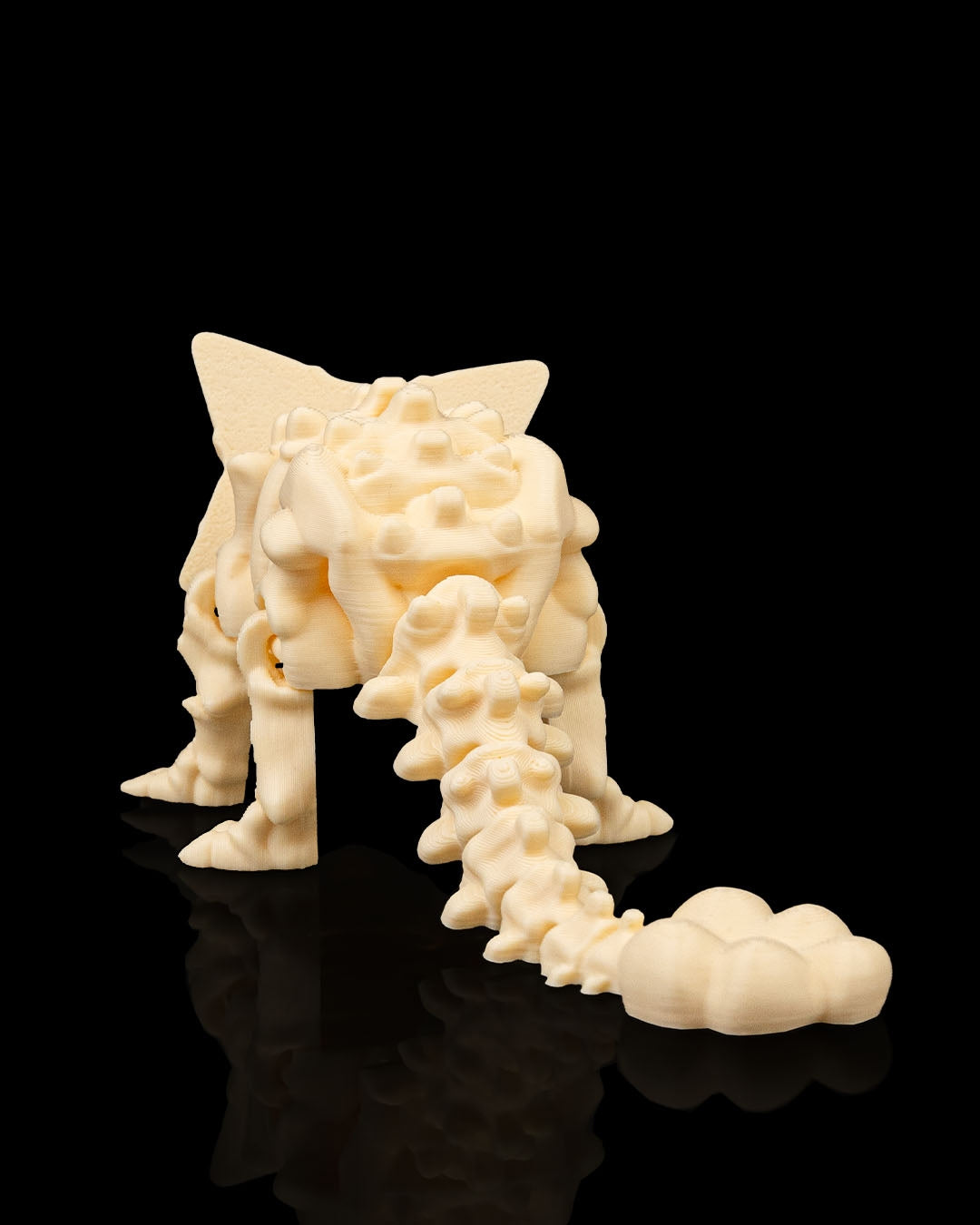 Skeleton Ankylosaurus — Large Fossil White Edition