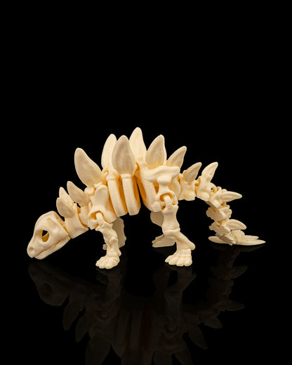 Skeleton Stegosaurus — Premier Fossil White Edition