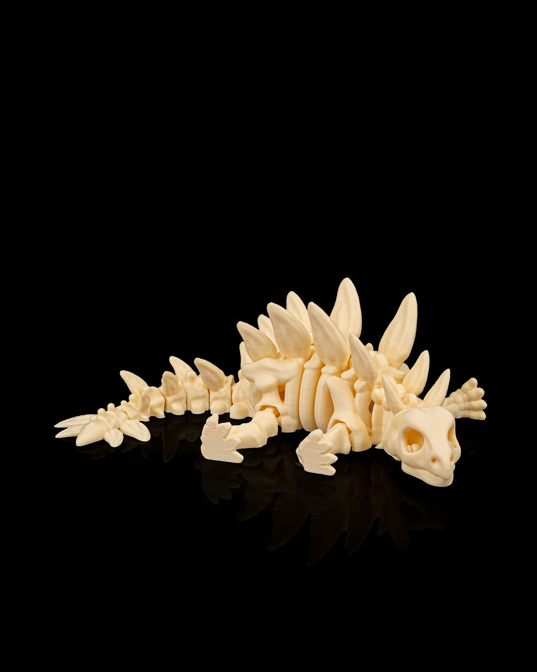 Skeleton Stegosaurus — Premier Fossil White Edition