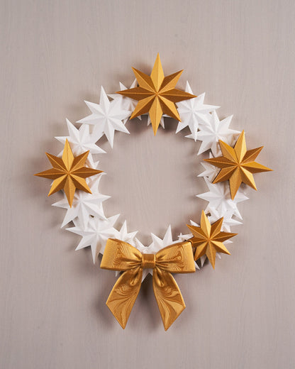 ✨ Twinkle Entry Wreath – Holiday Gold Edition