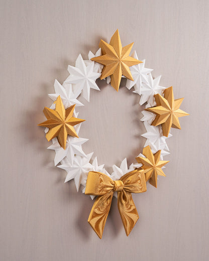 ✨ Twinkle Entry Wreath – Holiday Gold Edition