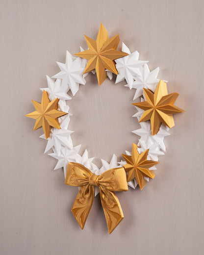 ✨ Twinkle Entry Wreath – Holiday Gold Edition