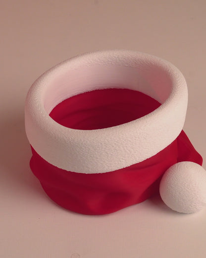Santa’s Snack Hat Bowl – Festive Holiday Storage & Decor