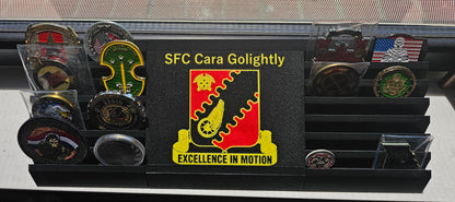 Custom Military Challenge Coin Display Rack – Personalized Edition