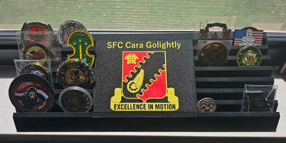 Custom Military Challenge Coin Display Rack – Personalized Edition