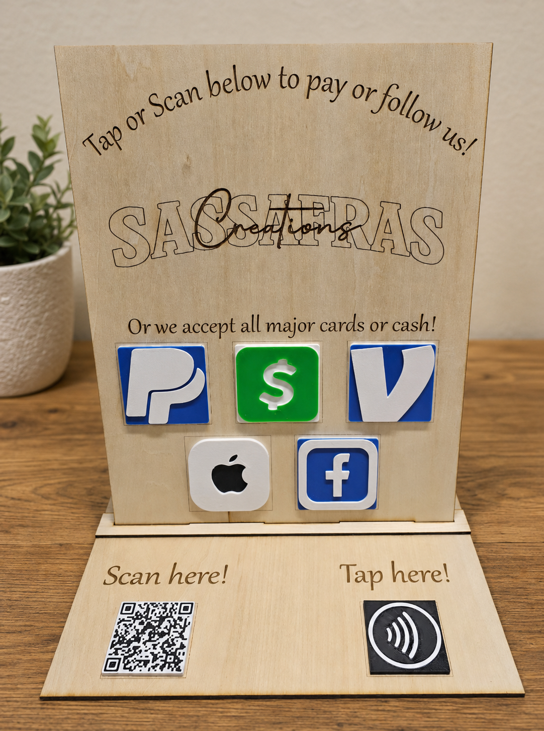 Business Connect Custom QR & NFC Business Display
