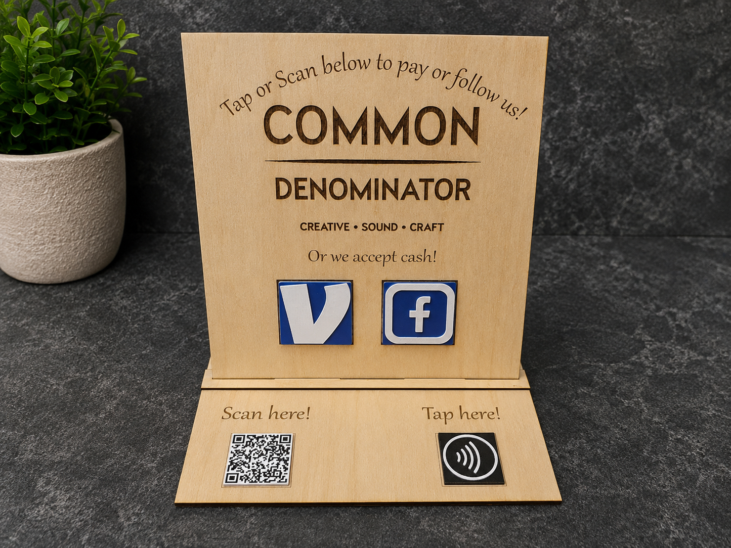 Business Connect Custom QR & NFC Business Display