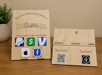 Business Connect Custom QR & NFC Business Display