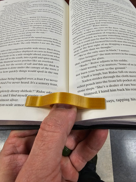 Minimalist Thumb Page Holder — Slim Comfort Book Page Spreader