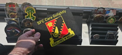 Custom Military Challenge Coin Display Rack – Personalized Edition